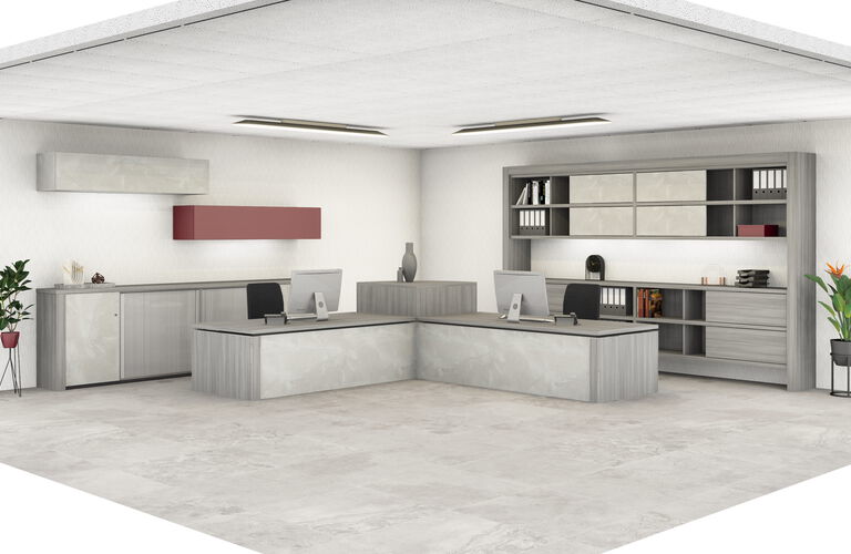 Schrank Schreibtisch Regal